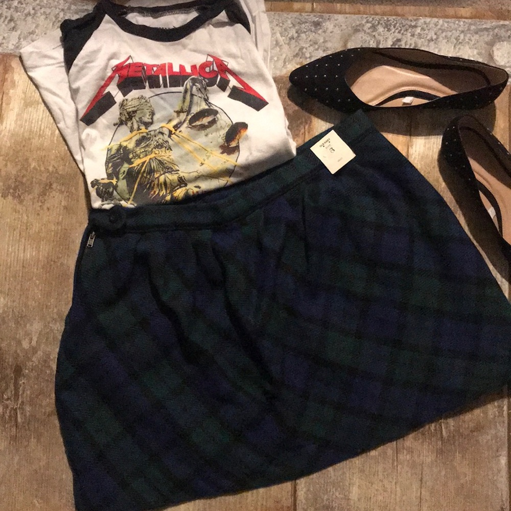 NWT Old Navy plaid skirt